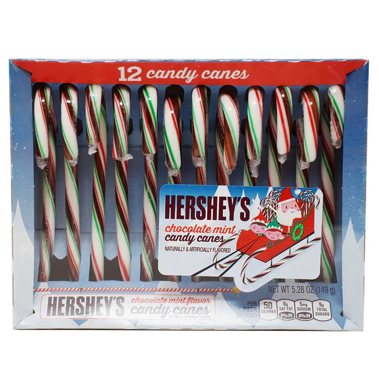 Hershey's Chocolate Mint Candy Cane Set ハーシーズ チョコレートミント キャンディケイン