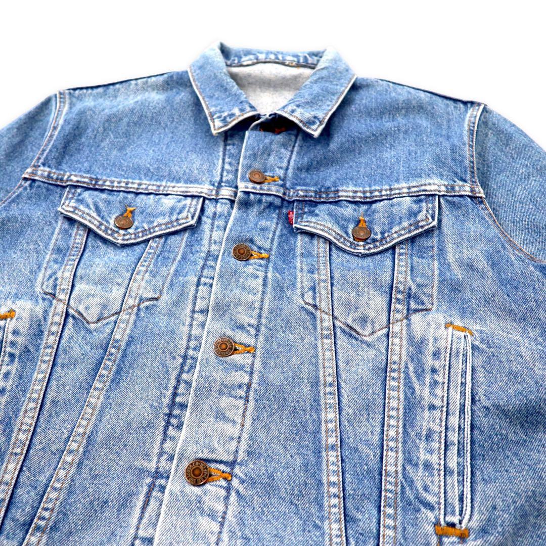Levi's USA製 70年代 4th デニムジャケット Gジャン M ブルー アイスウォッシュ ボタン裏527 70505