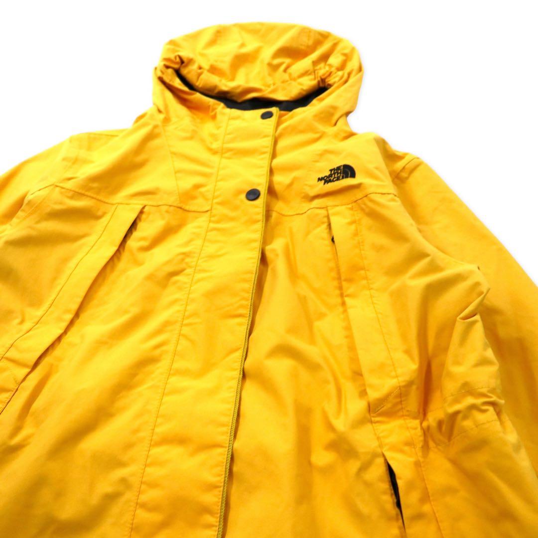 THE NORTH FACE Mountain Parka, Medium, Yellow, Nylon, DRYVENT Waterproof, Double Zip