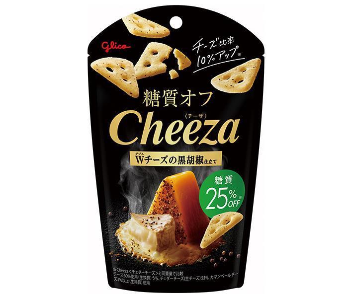 江崎グリコ 糖質オフ チーザ ダブルチーズの黒胡椒仕立て 36g×10袋入【日本出荷】