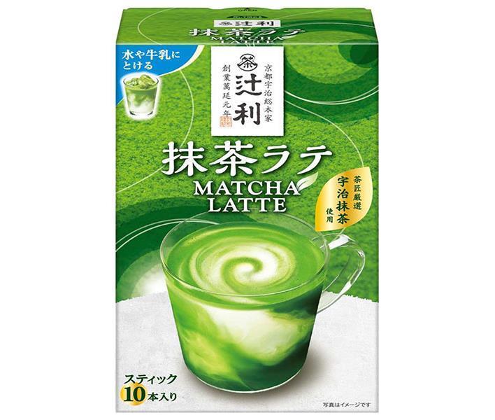 片岡物産 辻利抹茶ラテ (13g×10本)×32箱入【日本出荷】