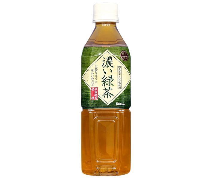 富永貿易 神戸茶房 濃い緑茶 500mlペットボトル×24本入【日本出荷】
