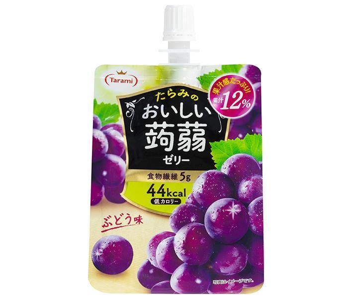 たらみ おいしい蒟蒻ゼリー ぶどう味 150gパウチ×30本入【日本出荷】