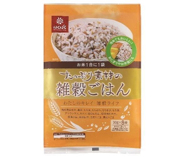 はくばく たっぷり素材の雑穀ごはん 240g(30g×8袋)×6袋入【日本出荷】