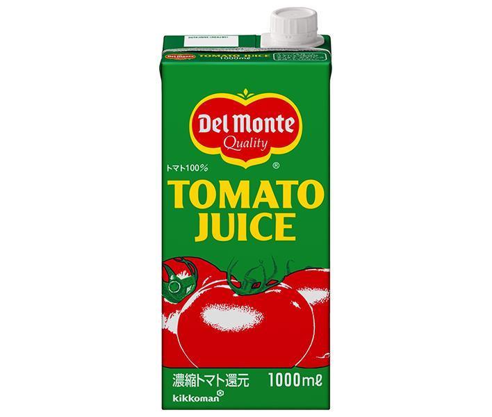 デルモンテ トマトジュース 1L紙パック×6本入【日本出荷】