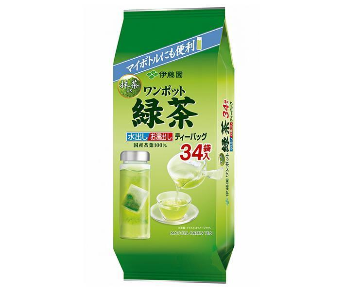 伊藤園 ワンポット 抹茶入り緑茶 ティーバッグ 34袋入×10袋入【日本出荷】