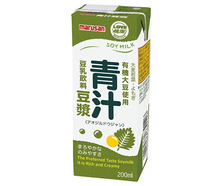 マルサンアイ 豆乳飲料 青汁豆ジャン 200ml紙パック×24本入【日本出荷】
