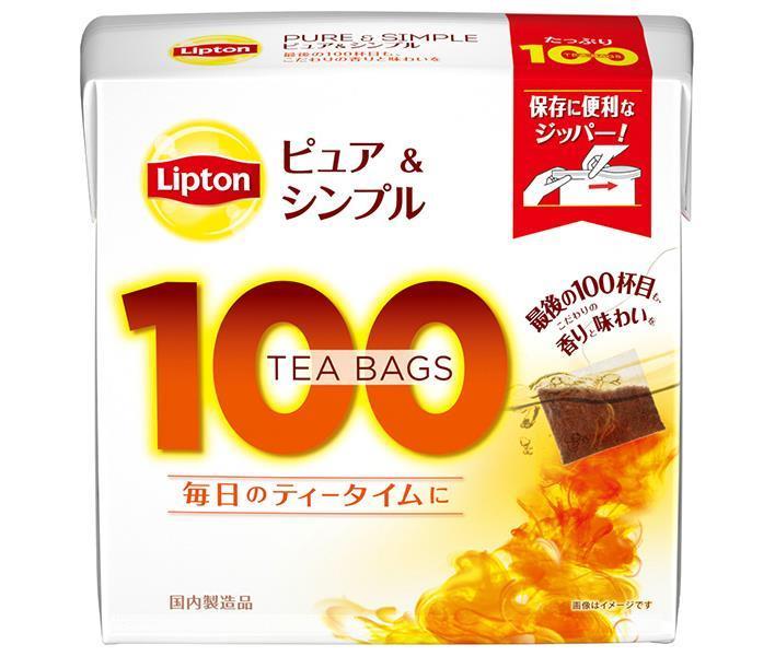 リプトン ピュア&シンプル ティーバッグ 100袋×6箱入【日本出荷】