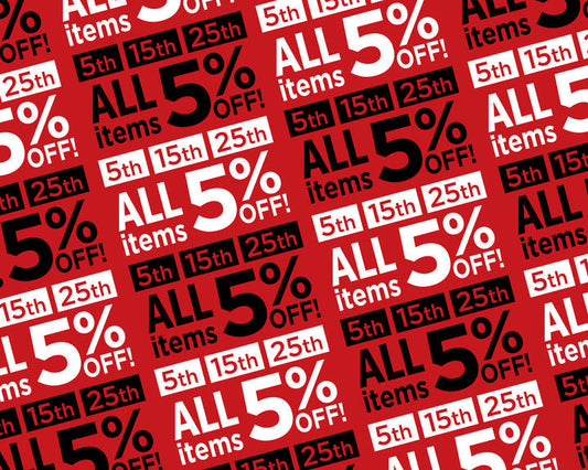 One Day Only! Get 5% OFF Almost Everything on March 5th!