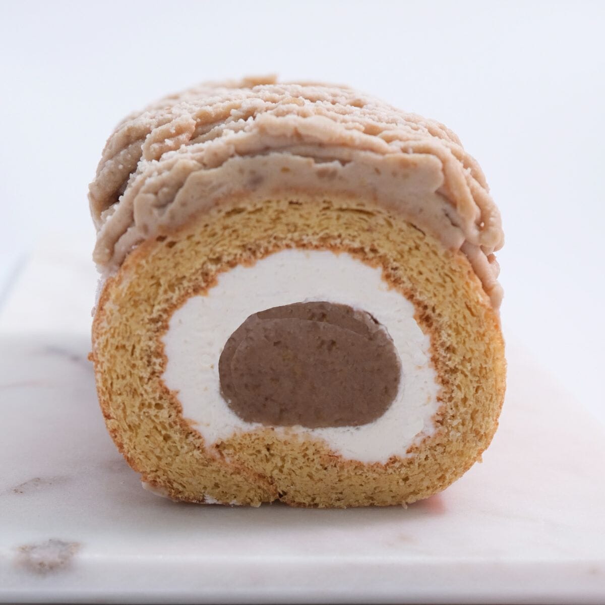 【送料・誕生日ギフトパッケージ込】フスボン・モンブランロール 糖質27.0g/1ホール