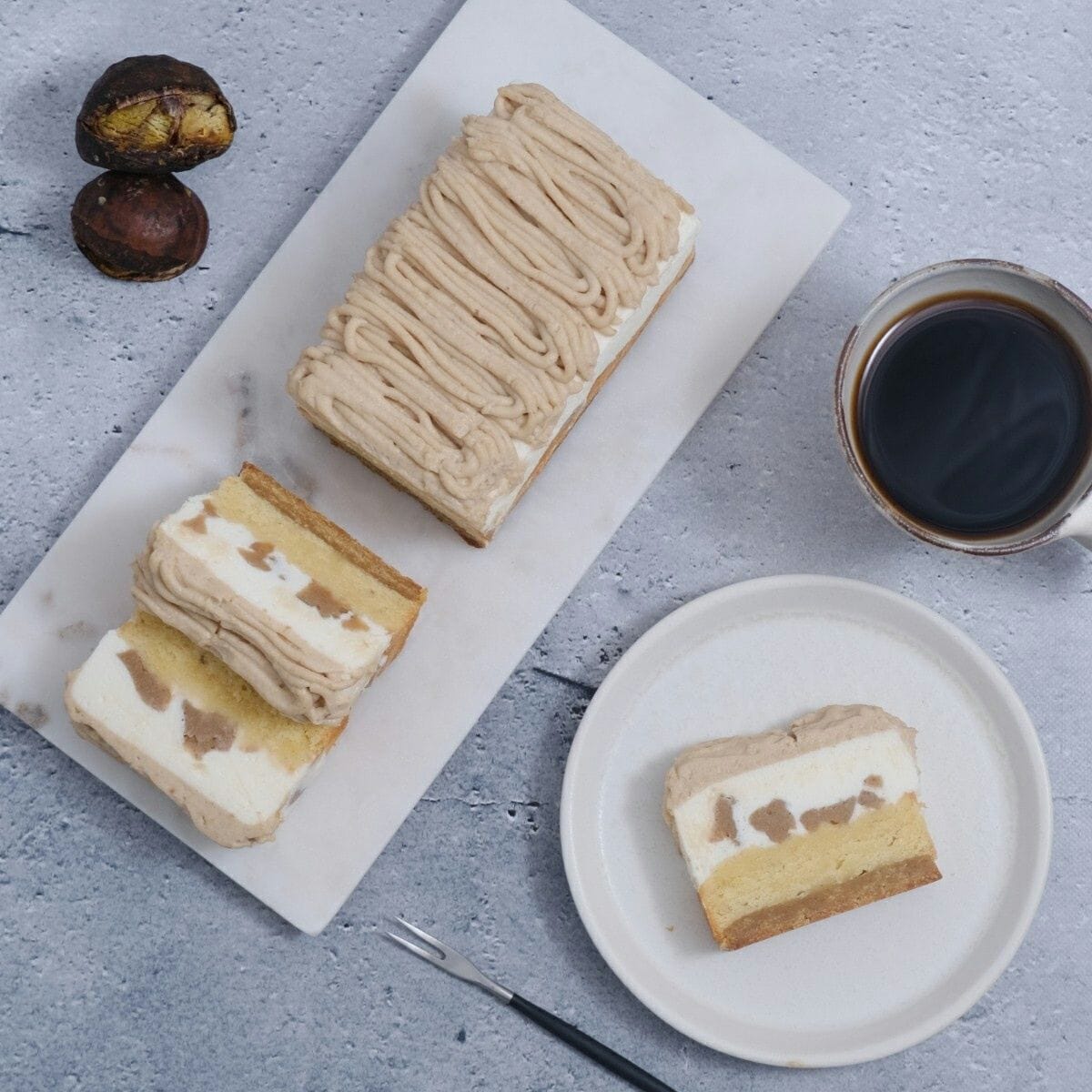 [Shipping and Halloween packaging included] Fusbon Mont Blanc Tart, 36.5g of carbohydrates per piece