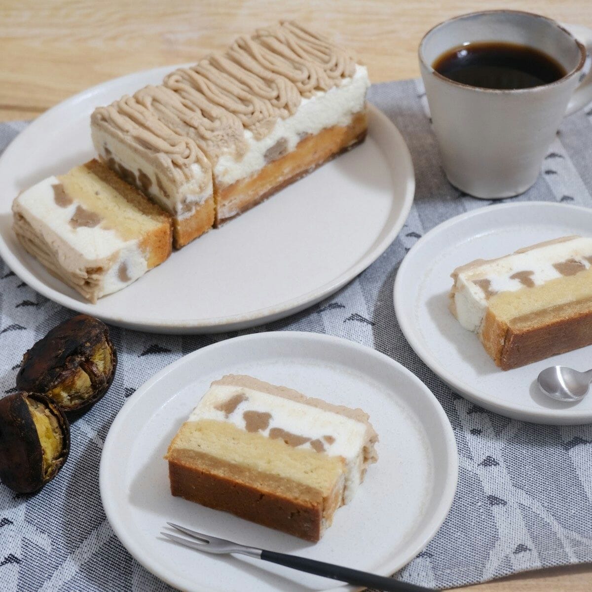[Shipping and White Day packaging included] Fusbon Mont Blanc Tart, 36.5g of carbohydrates per whole cake