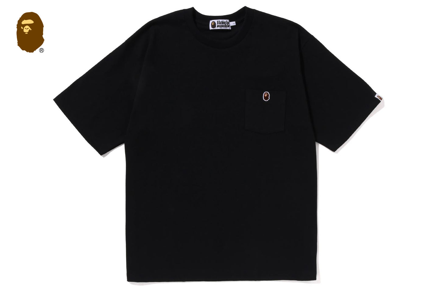 BAPE APE HEAD ONE POINT RELAXED FIT POCKET TEE