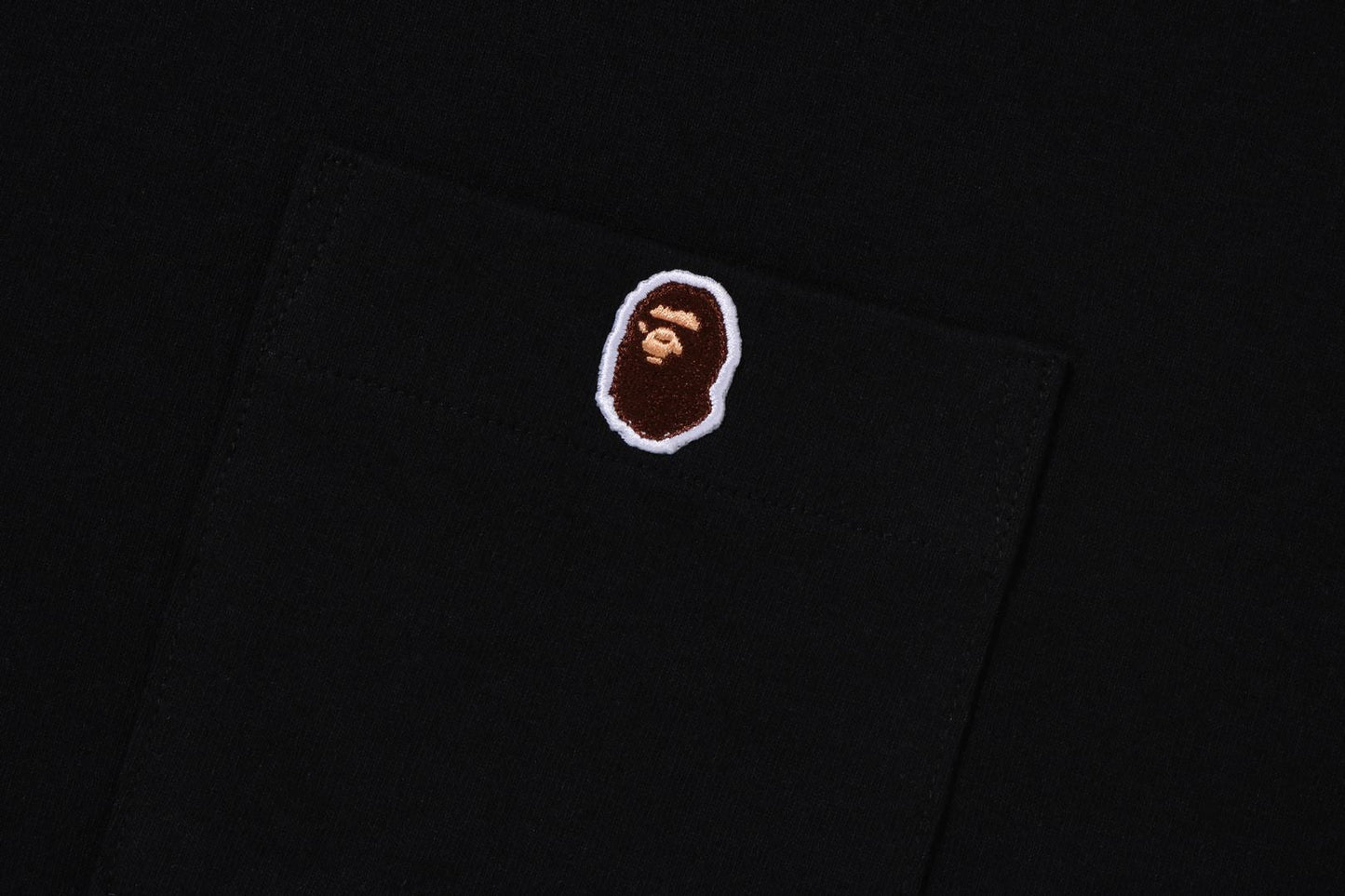 BAPE APE HEAD ONE POINT RELAXED FIT POCKET TEE