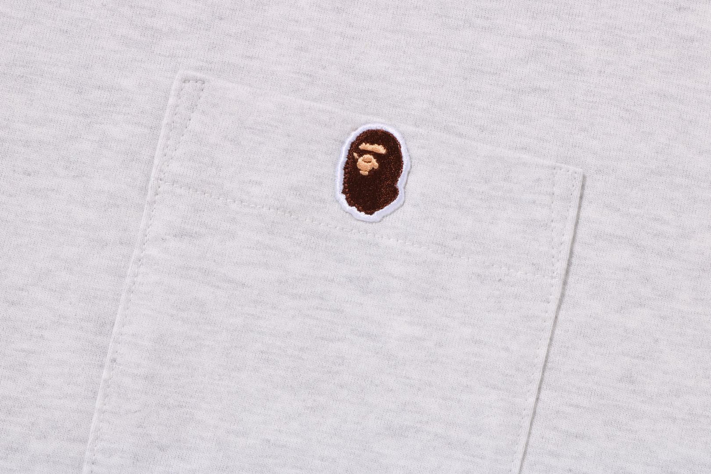 BAPE APE HEAD ONE POINT RELAXED FIT POCKET TEE
