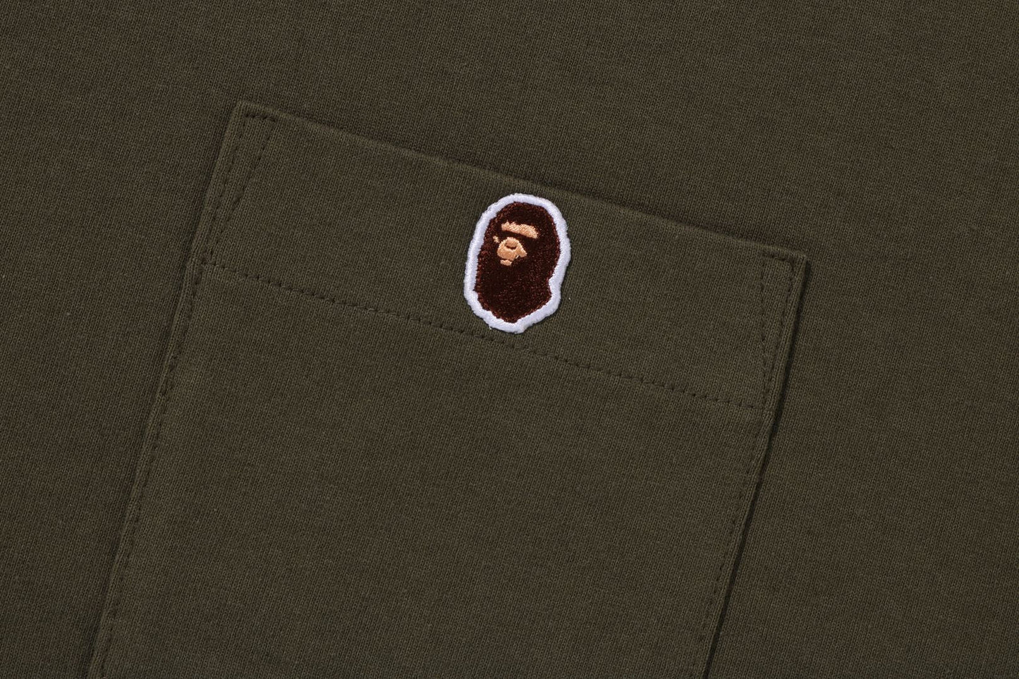 BAPE APE HEAD ONE POINT RELAXED FIT POCKET TEE