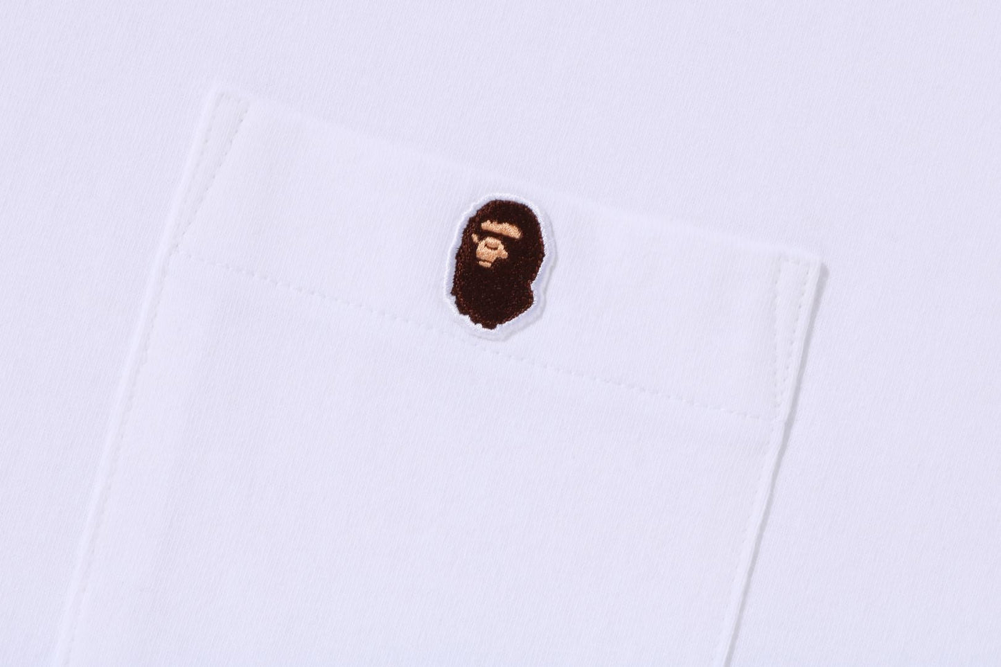 BAPE APE HEAD ONE POINT RELAXED FIT POCKET TEE