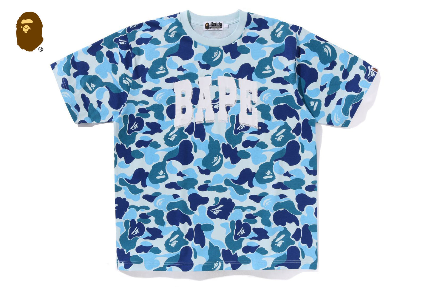 BAPE ABC CAMO RELAXED FIT BAPE LOGO TEE