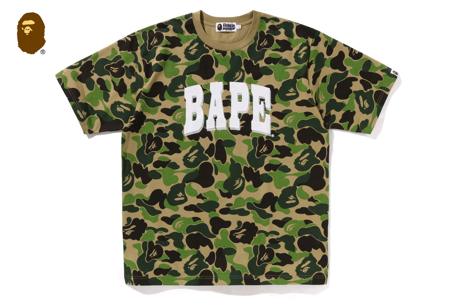 BAPE ABC CAMO RELAXED FIT BAPE LOGO TEE