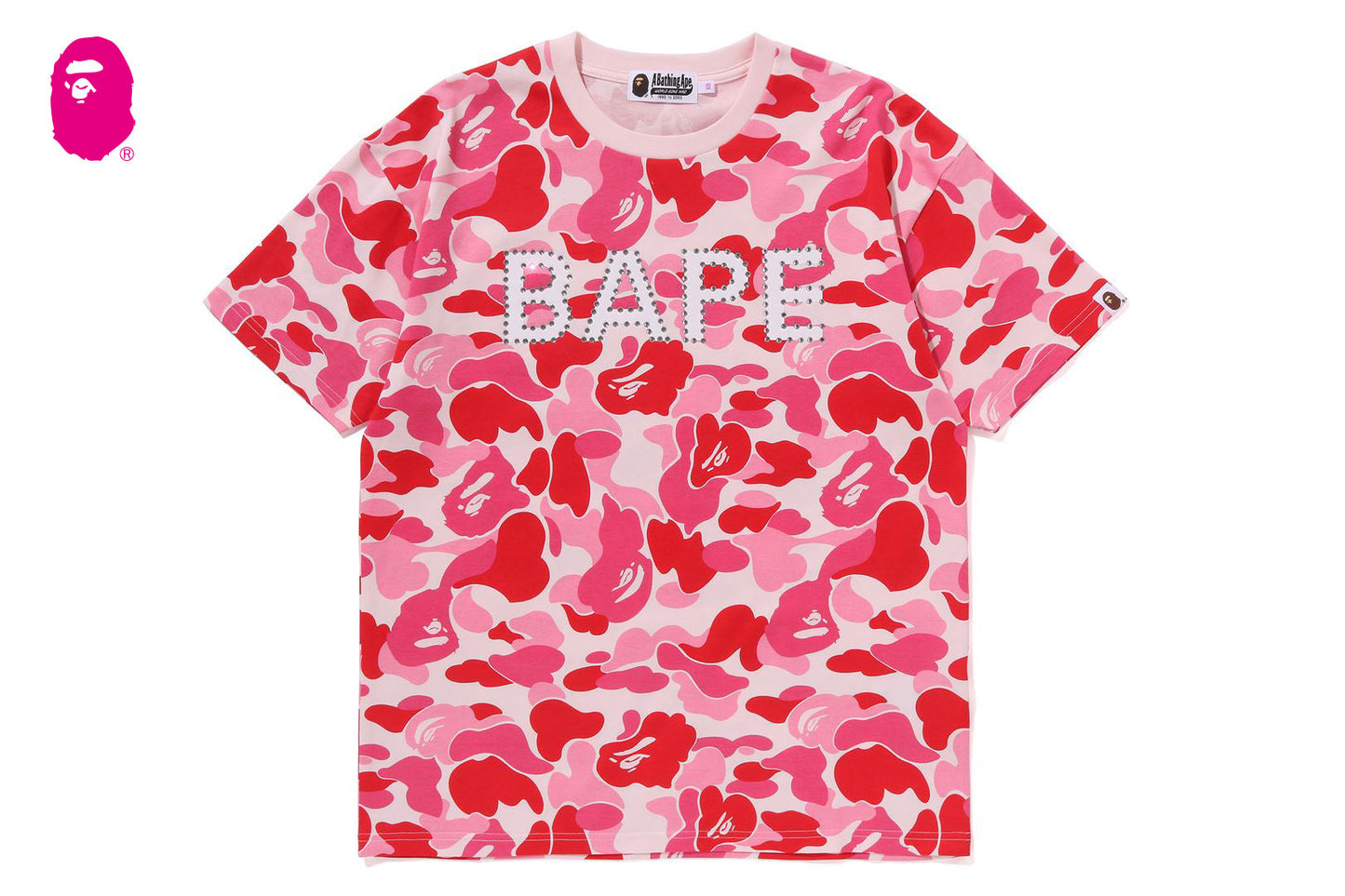 BAPE ABC CAMO CRYSTAL STONE OVERSIZED TEE