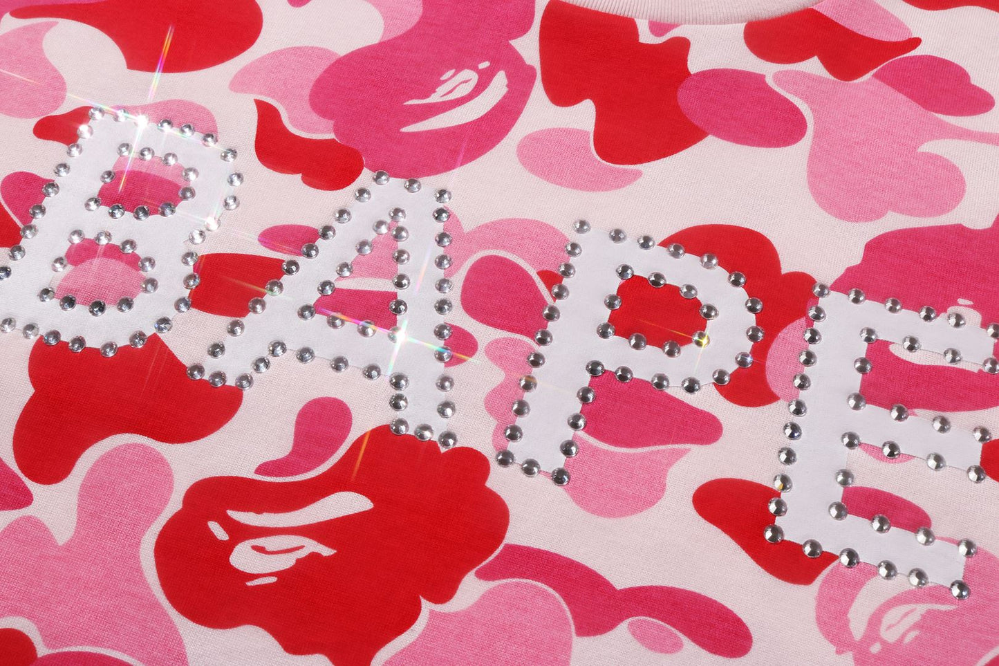 BAPE ABC CAMO CRYSTAL STONE OVERSIZED TEE
