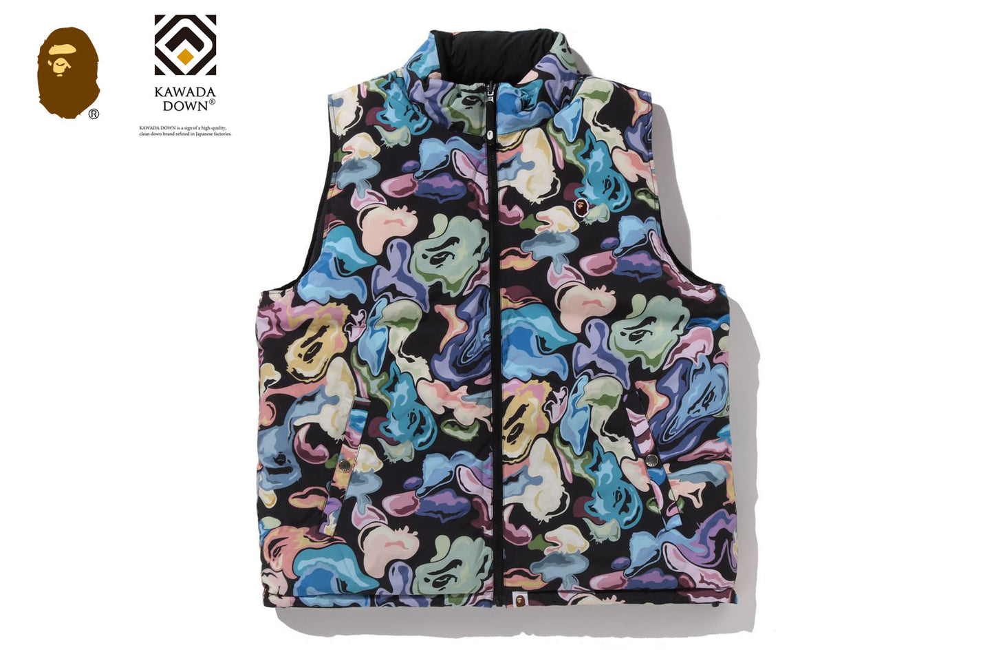 BAPE ART CAMO 可翻轉羽絨背心