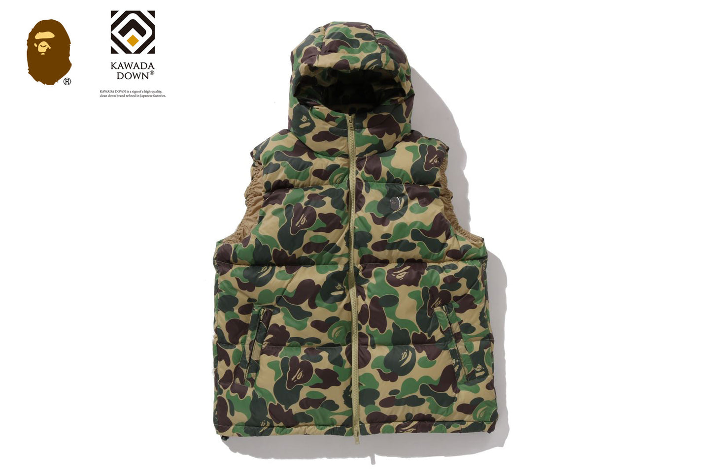 BAPE ABC CAMO DOWN VEST