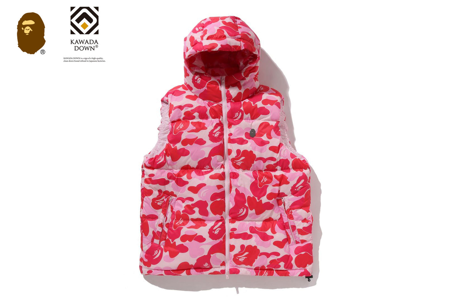 BAPE ABC CAMO DOWN VEST