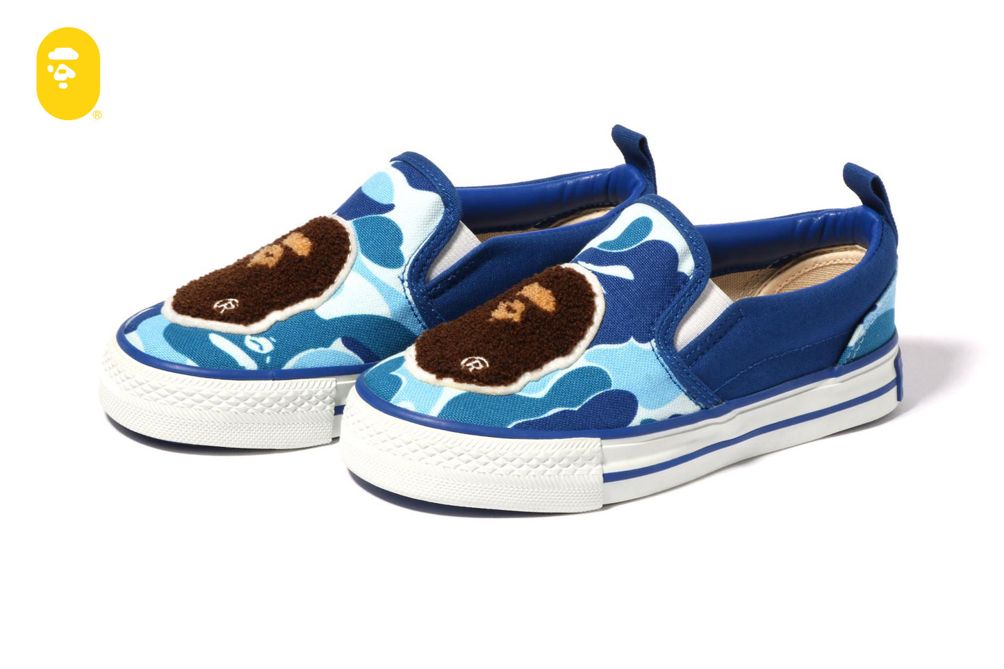 BAPE ABC CAMO APE HEAD PATCH SLIP ON