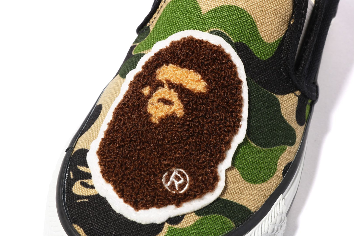 BAPE ABC CAMO APE HEAD PATCH SLIP ON