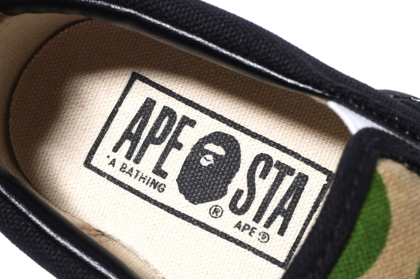 BAPE ABC CAMO APE HEAD PATCH SLIP ON