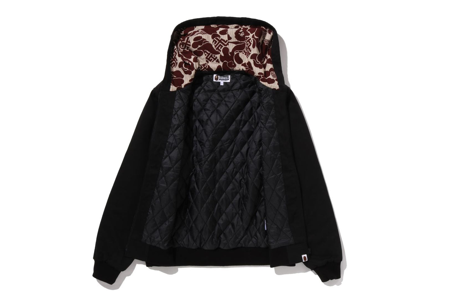 BAPE A RISING BAPE PATCHWORK HOODIE WORK JACKET