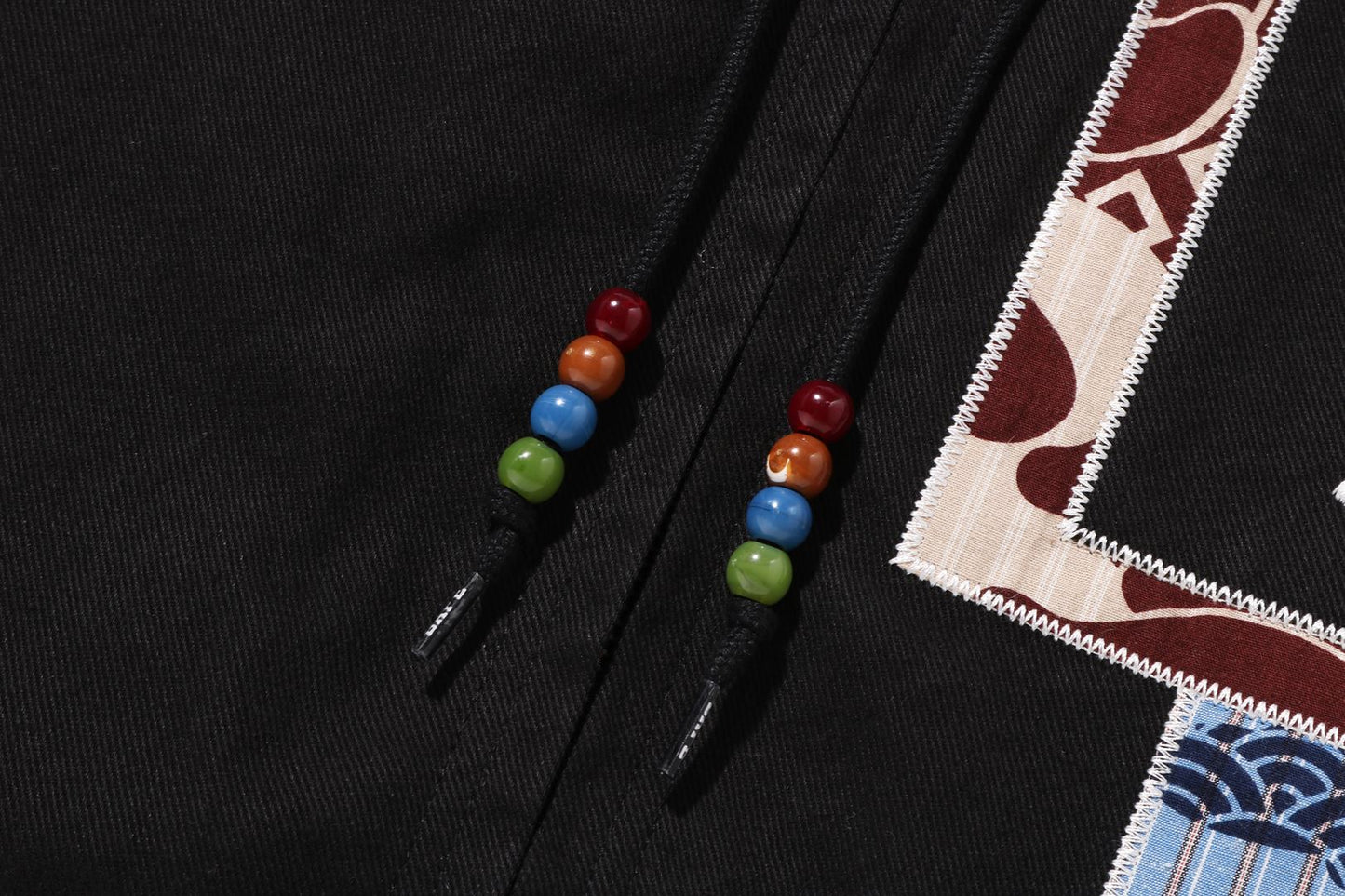 BAPE A RISING BAPE PATCHWORK HOODIE WORK JACKET