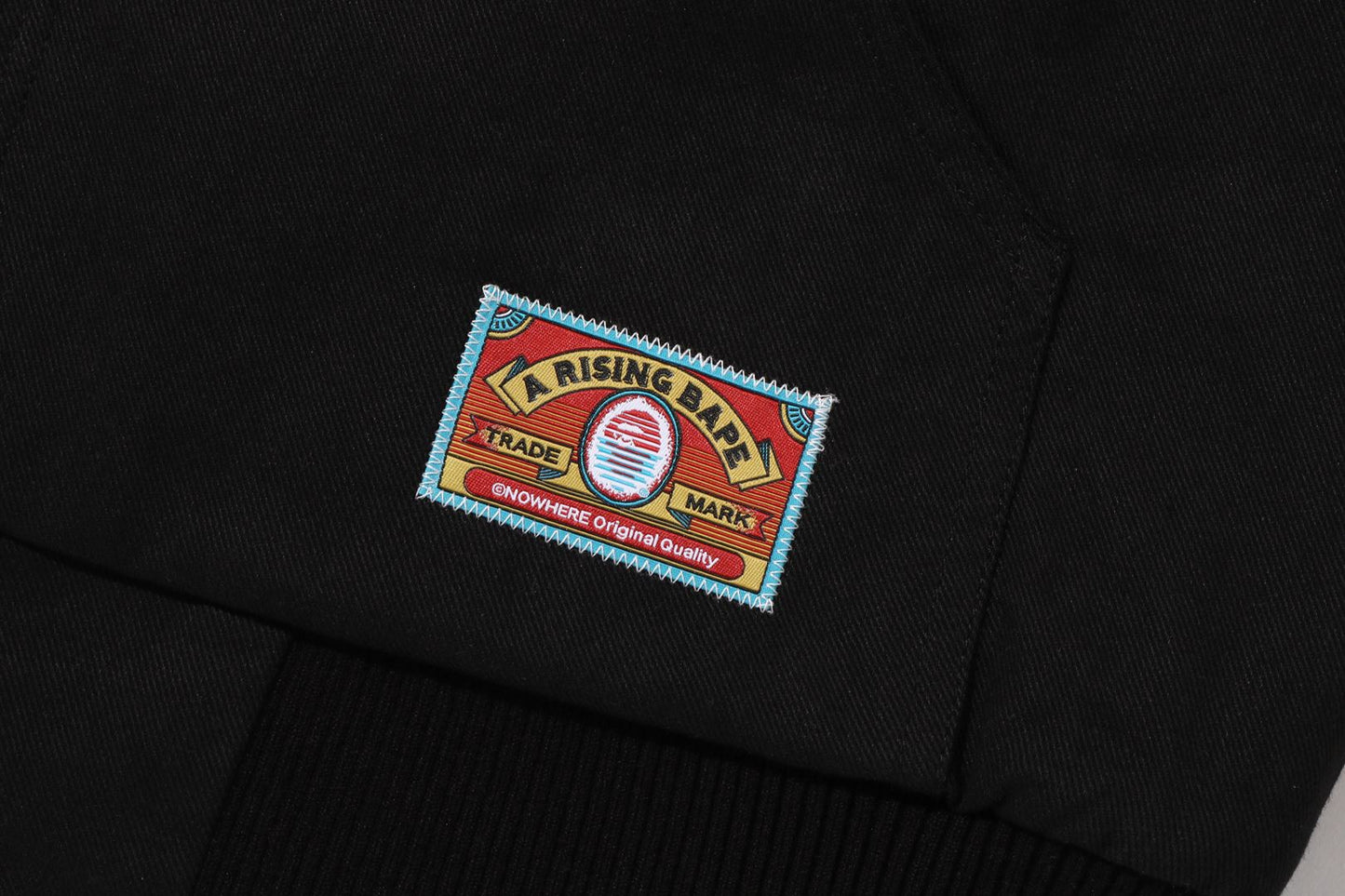 BAPE A RISING BAPE PATCHWORK HOODIE WORK JACKET
