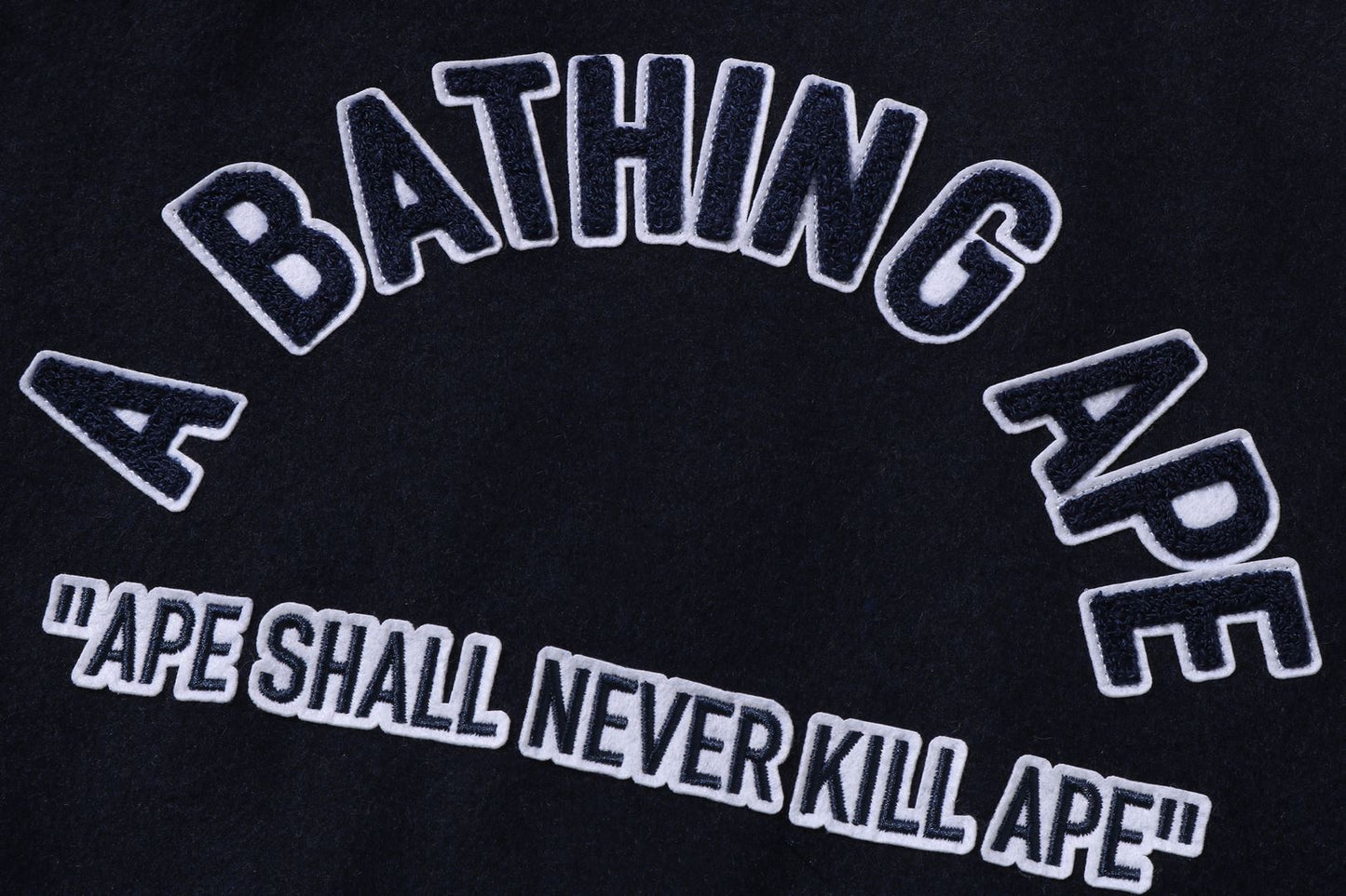 BAPE A BATHING APE short version university coat