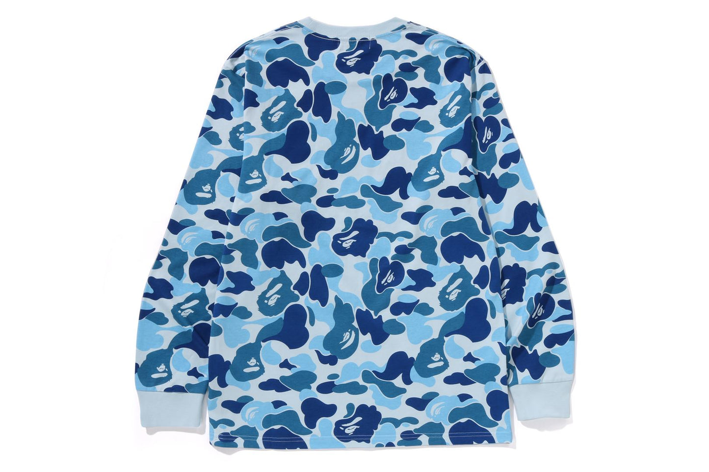 BAPE ABC CAMO COLLEGE LS TEE