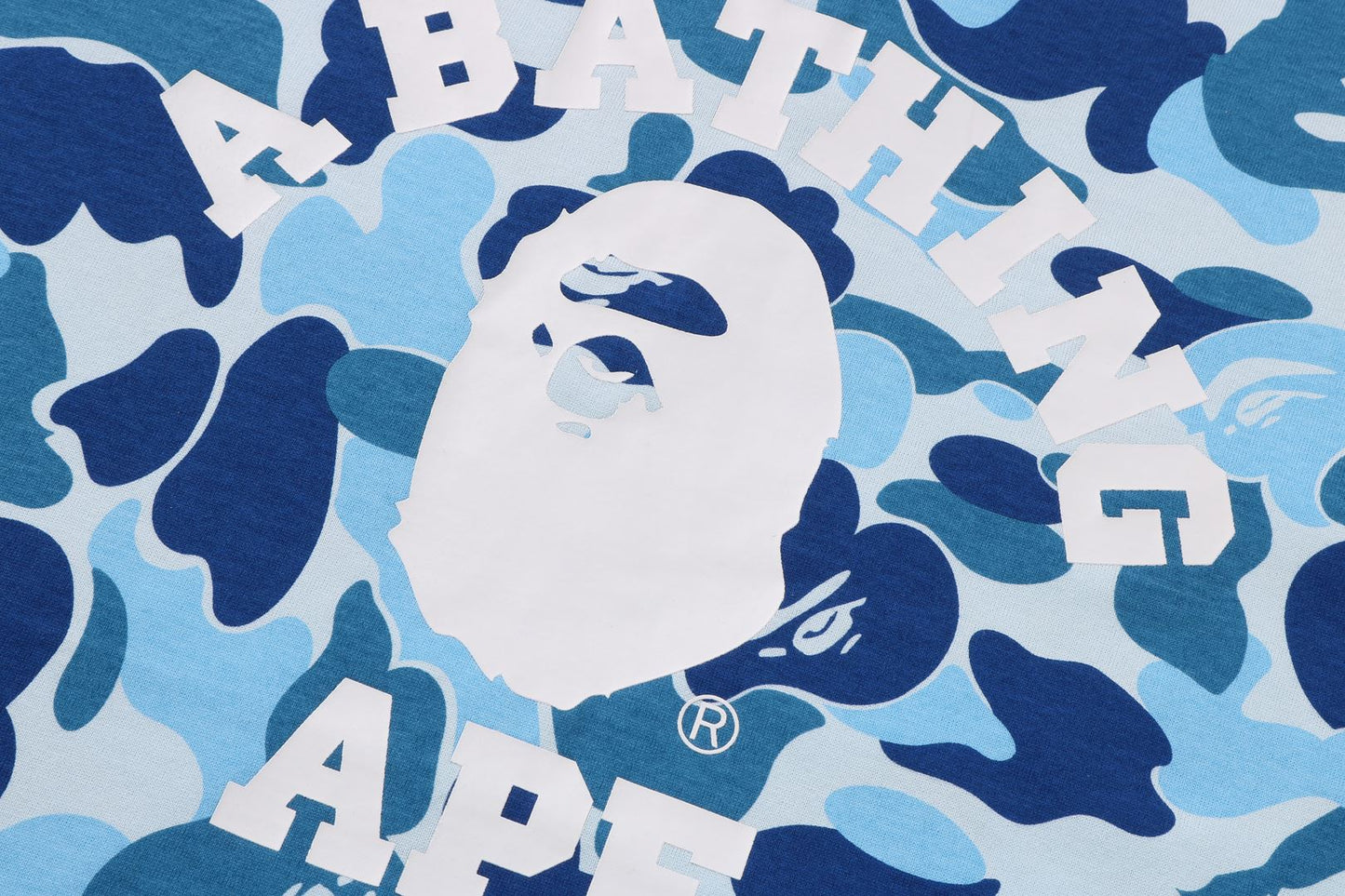 BAPE ABC CAMO COLLEGE LS TEE