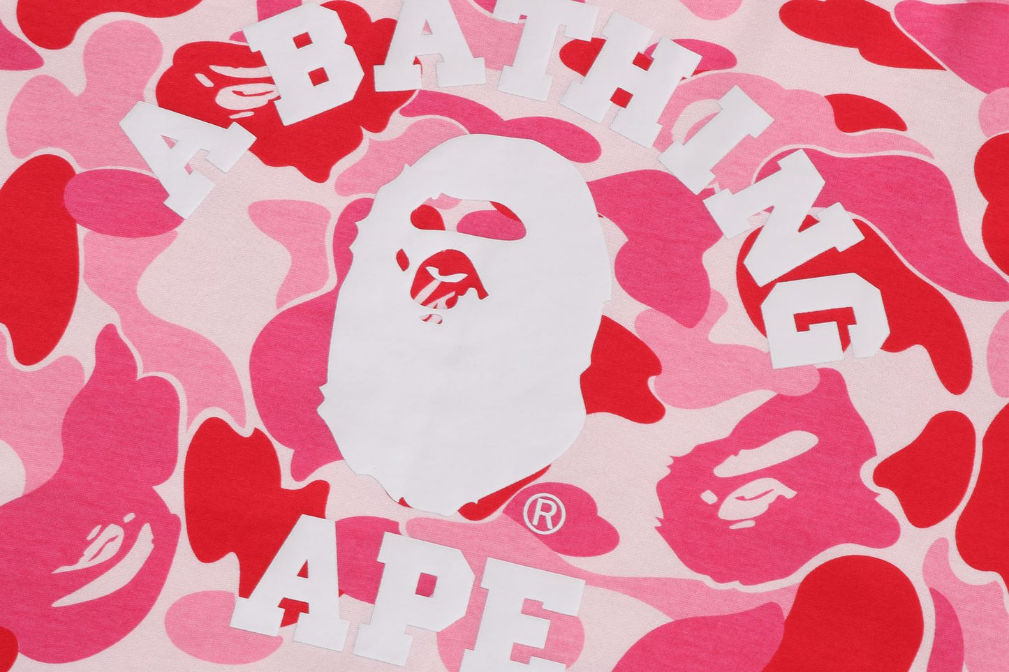 BAPE ABC CAMO COLLEGE LS TEE