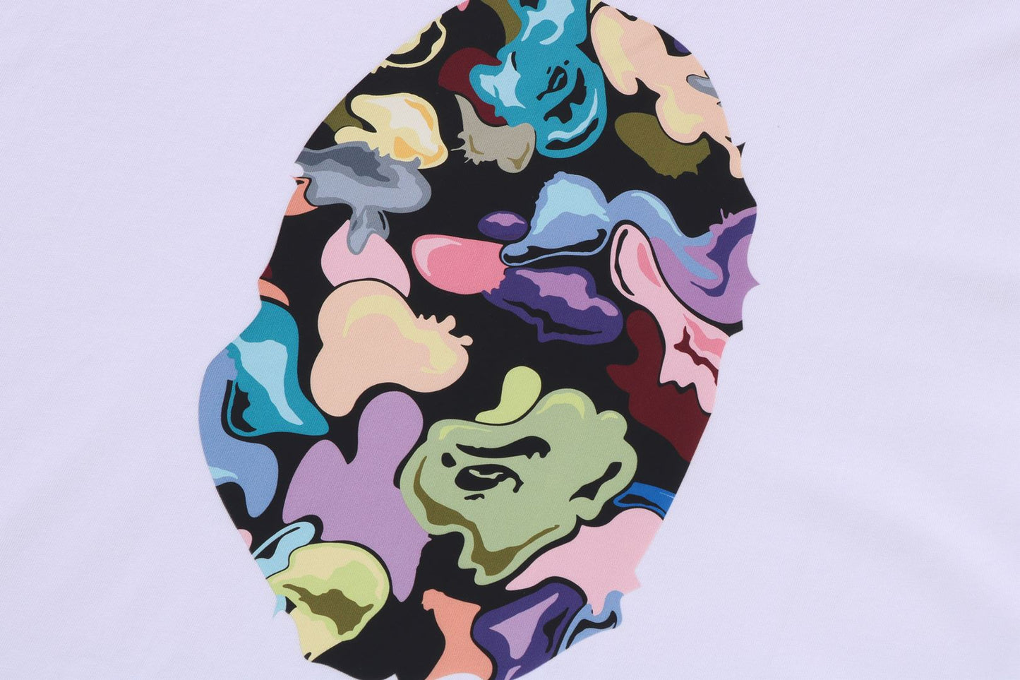 BAPE ART CAMO APE HEAD RELAXED FIT LS TEE