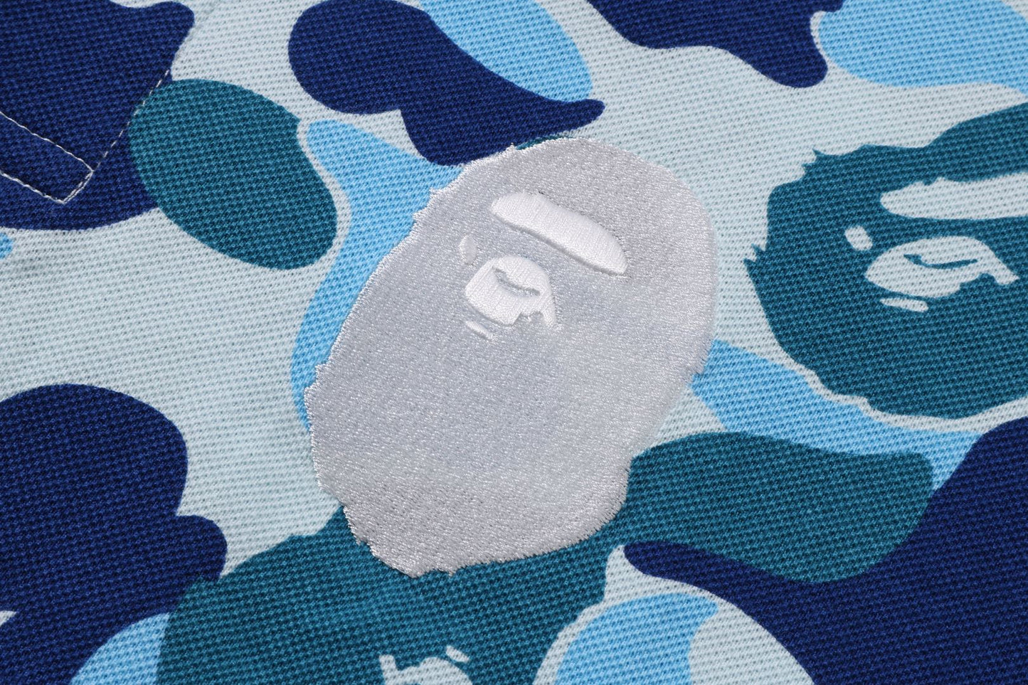 BAPE ABC CAMO LARGE APE HEAD POLO