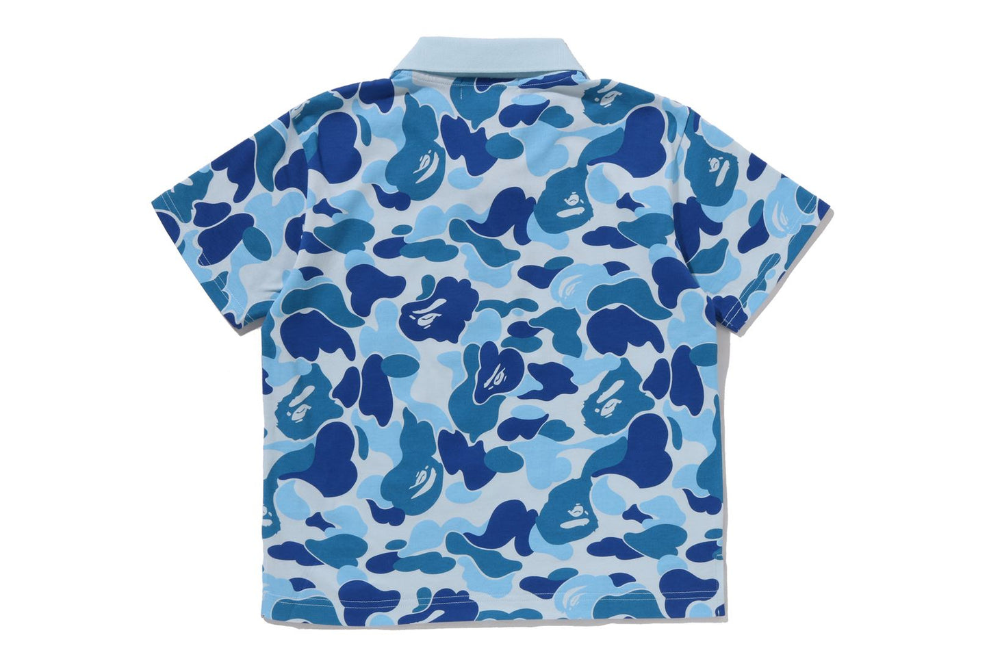 BAPE ABC CAMO CROPPED POLO SHIRT