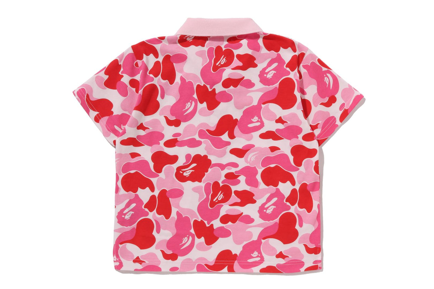 BAPE ABC CAMO CROPPED POLO SHIRT