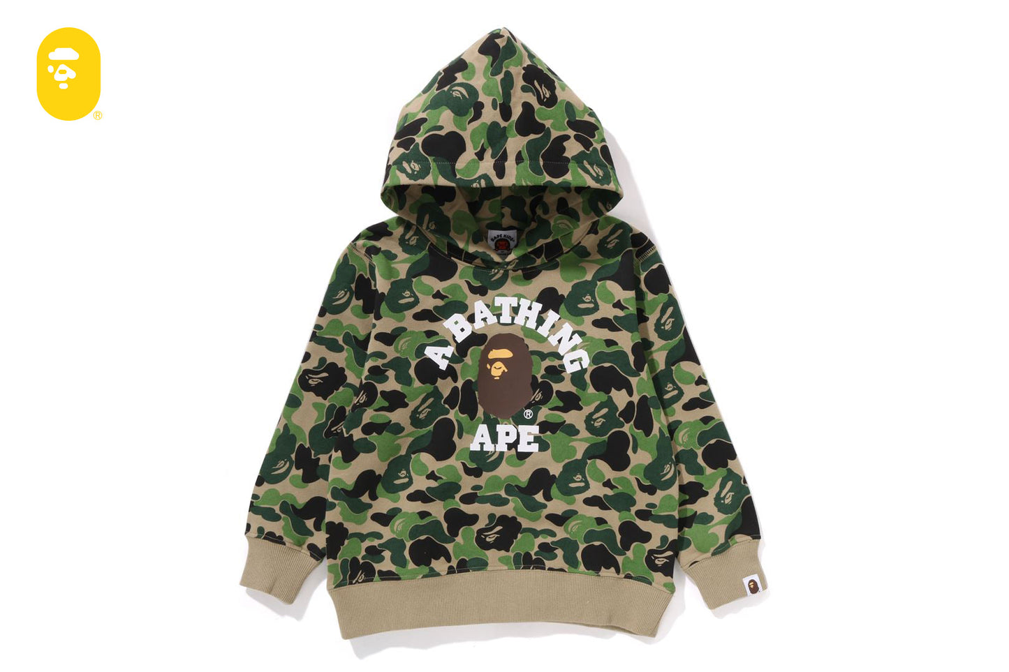 BAPE ABC CAMO COLLEGE PULLOVER HOODIE