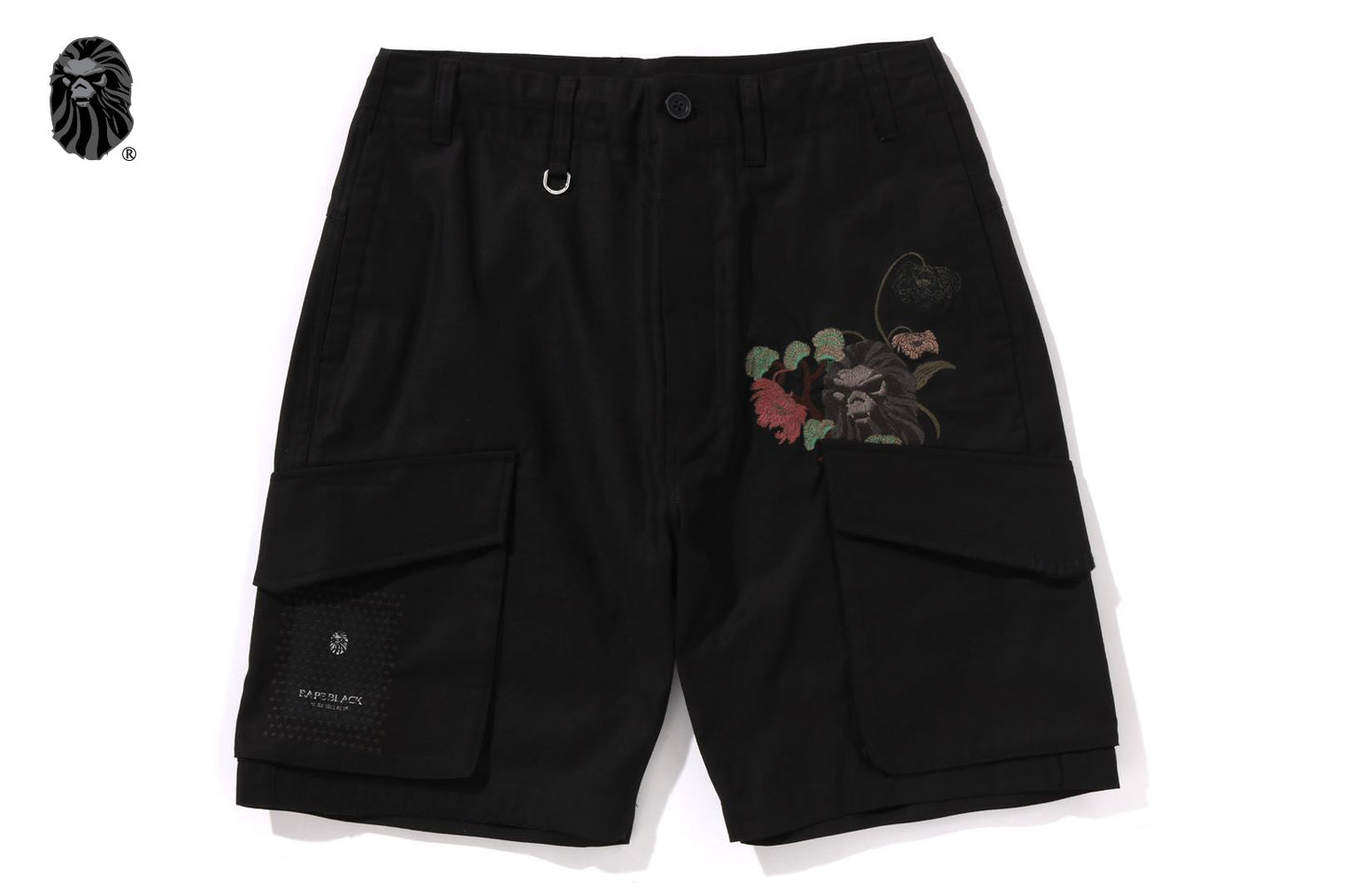 BAPE Black Cross Sewing Military Short Pants