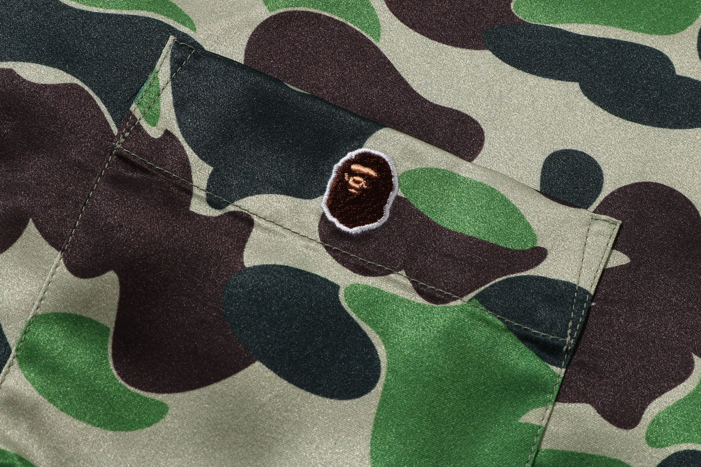 BAPE ABC CAMO OPEN COLLAR SHIRT