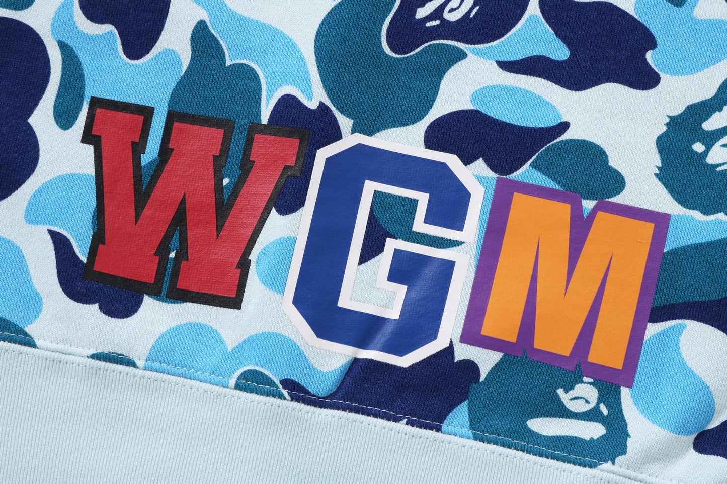 BAPE ABC CAMO SHARK CREWNECK SWEATSHIRT