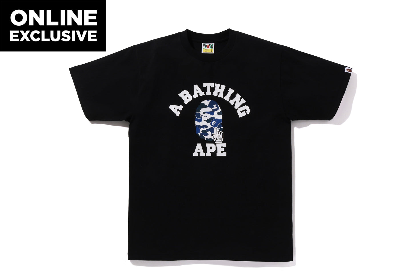 BAPE CAMO GO APE POINTER 大學T恤