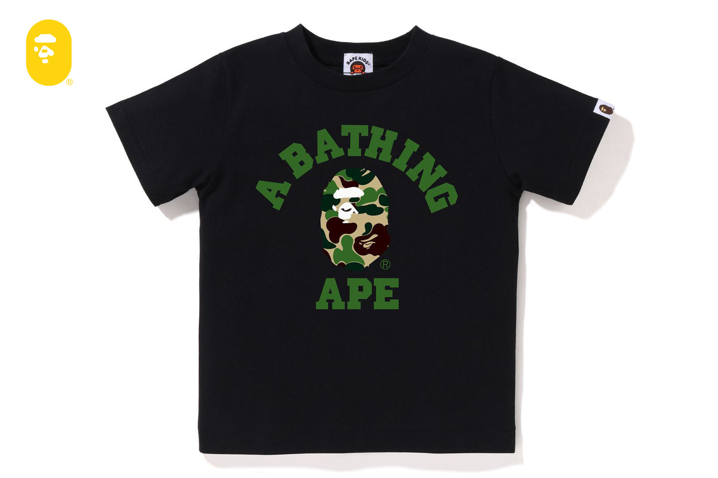 BAPE ABC CAMO COLLEGE TEE