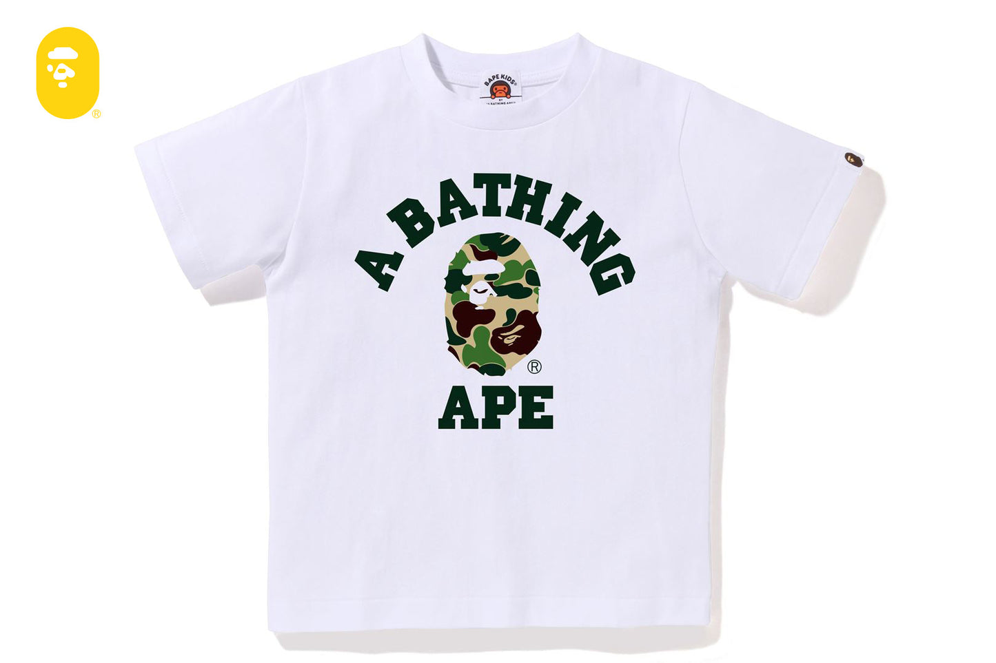 BAPE ABC CAMO COLLEGE TEE