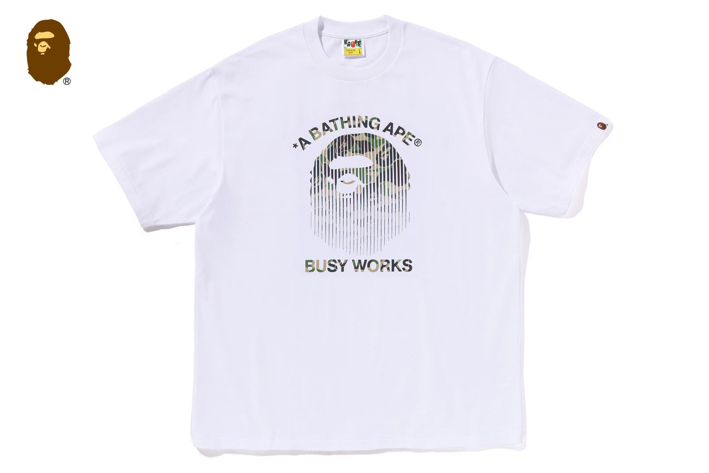 BAPE ABC CAMO FADE APE HEAD RELAXED FIT TEE